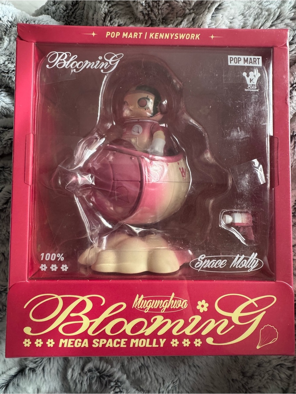 POP MART Blooming Series Mega Space Molly 100% Korea Mugunghwa New